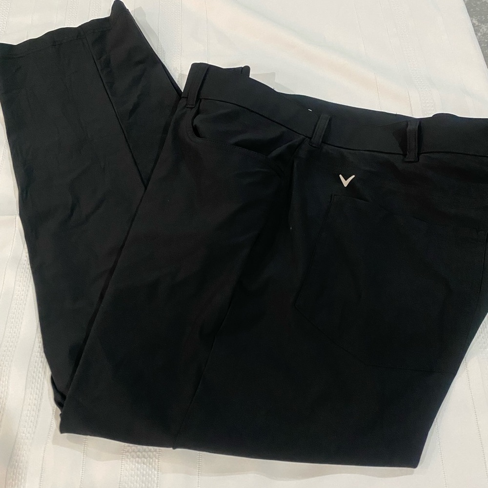 Callaway Golf Pants Men's Black Size 40x30 Flat Front